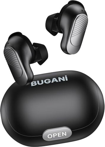 BUGANI Auriculares Bluetooth,Auriculares Bluetooth 5.3 Inalámbricos Realmente Inalámbricos, Auriculares In-ear Con Cancelación de Ruido ENC, Bajos Profundos, 24 Horas, IPX6, Adecuado Para Deportes