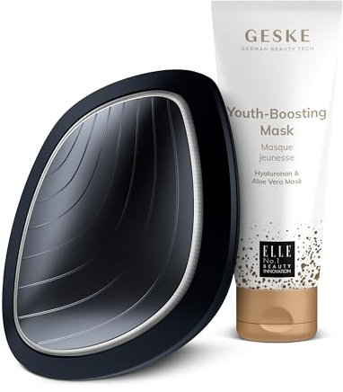 GESKE | SmartAppGuided™ Sonic Warm & Cool Mask | 9 in 1 + GESKE Youth-boosting Mask | Set mit passender Kosmetik-Zugabe | Beauty-Bundle