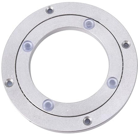 Drehtellerlager, drehbarer Tabletttisch, drehbares Lager, Schwenkplatte, runder Esstisch, Drehtellerlager aus Aluminiumlegierung für Tisch (4 inches*H8.5MM)