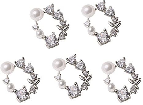 CYILPR Nail Decorations,3D Art Zircon Rhinestones Alloy Butterfly-Nail Crystals Diamonds for Art Decoration