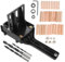 Angoily 1 Satz Brett-locator Zimmerei-locator Linealblocklehre Pocket Hole Jig Kit Bohranleitung Vorlage Für Schrankbeschläge Dübelloch-vorrichtungssystem Zentrierstift Black Holz