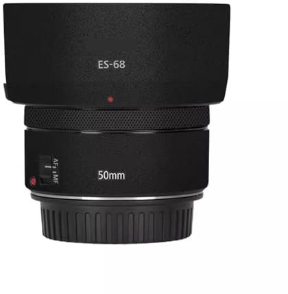 Pellicola adesiva per obiettivo fotocamera Canon EF 50 mm F 1.8 STM, pellicola protettiva in vinile per 50 1.8 (nero satinato)