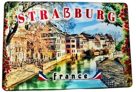 Strassburg Magnet, Strasbourg Frankreich Elsass Kühlschrankmagnet, Strassburg Souvenir, Geschenkartikel aus Strassburg