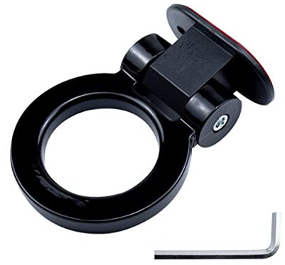 SEWOART Dekorativer Auto Abschlepphaken Aufkleber Aus Langlebigem Abs Hochrealistische Simulation Leicht Installieren Passend Schwarz Robuster Trailer Tow Hook Sticker Für Fahrzeugmodifika