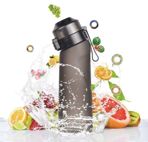 Air Water Bottle with Flavour Pods, 650ML New Fruit Scented Water Bottle With 7 Flavour Pods, Starter Up Set 0 Sugar Calorie Water Cup BPA Free &Leak Proof Fragrance for Gym Sports Outdoor