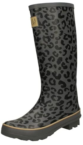 Ladies Elle Sport Animal Print Medium Wellington Boots X1R274