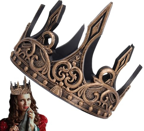 Générique King Men – Royal Birthday, Heaval Cosplay Headwear, Dekoration, Tiara, Party Kostüm Hut | King for Men Scary Performance Zubehör für Halloween Cosplay Dress