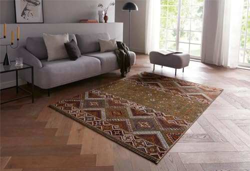 Taracarpet moderner Luxus kurzflor Teppich Orient-Teppich new Oriental Nomaden Muster für Wohnzimmer Schlafzimmer und Esszimmer grün 200x290 cm