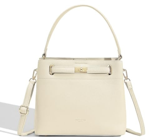 David Jones - Sac à Main Seau Porté Epaule - Sac à Main Bandoulière Taille Moyenne - 3 Compartiments Plusieurs Poches - Elégant Classique Chic Ville Tendance Designer Bucket Bag