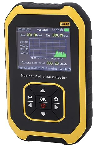 Headerbs Geigerzähler-Strahlungsdetektor, Digitales Radioaktives Detektionsmessgerät, ABS-Kernstrahlungsdetektor mit LCD-Display für Röntgen-CT