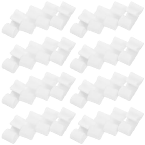 DIYEAH 100pcs White Pet Cage Clips Wire Cage Buckle for Dog Crate Cat Bunny Fence Pet Enclosure Connectors Kennel Fasteners Suitable for Small Animal Pens