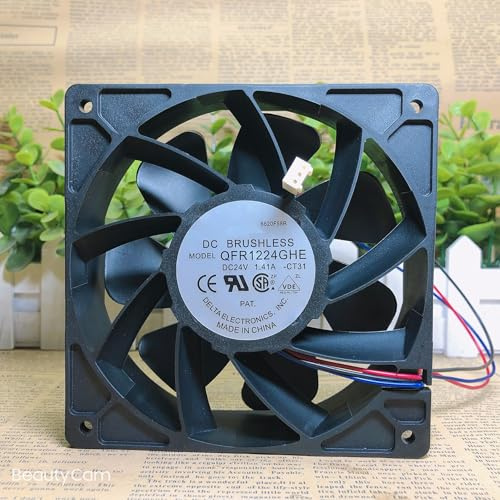12CM DC Brushless fan QFR1224GHE -CT31 24V 1.41A 3-wire Speed measuring fan