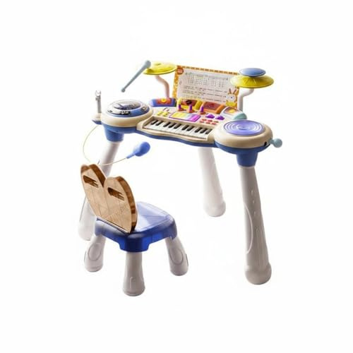 Pianoforte Elettronico Bambini Tastiera Giocattolo Tastiera DJ Percussioni Educativo con Funzioni Interattive E Melodie Guidate Pratica Musicale , color to 1