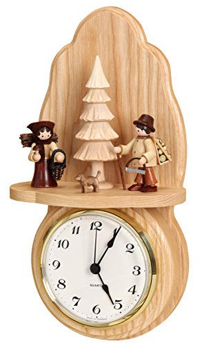Volkskunstwerkstatt Unger Wanduhr Waldleute - Original Erzgebirge® #0720