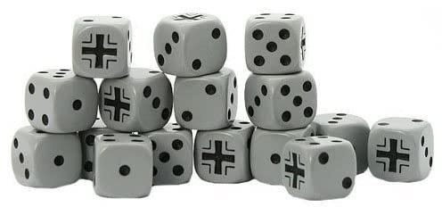 Warlord Games Bolt Action German Balkenkreuz D6 Dice (16)