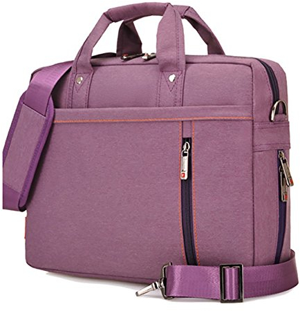 Asciugamani Antiurto Borsa Portatile Ventiquattrore con Multifunzionale 17 per Laptop Tablet/PC Ordinateur Portable/Chromebook/Macbook/Ultrabooks Viola