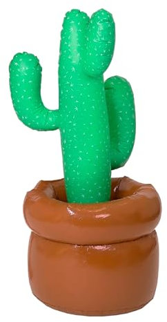 I LOVE FANCY DRESS LTD Lifesized Aufblasbarer Kaktus mit Topf - 1 Stück - 96,5 cm (96 cm hoch) - Partydekoration für westliche oder mexikanische Themenveranstaltungen - Basis kann mit Wasser oder Sand