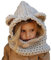 Warme Baby Mütze Schal Set, DOTBUY Kleinkind Kinder Hüte Junge Mädchen Gestrickte Häkeln Beanie Winter Slouch Beanie Kinder Unisex Gefüttert Strickmütze Wintermütze (beige)