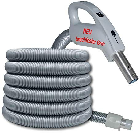 Genialvac Komfort Schlauch Ergonomic für Zentralstaubsauger, für die meisten Saugdosen verwendbar (Länge 12m)