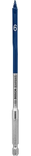 Bosch 1x EXPERT Self Cut Speed Spade Drill Bits | for Softwood, Particleboard, Ø 6,00 mm, Professional Accessory Drill Driver