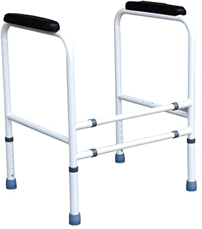 Braccioli WC Regolabili in Altezza - Acciaio Robusto - 70-82 cm