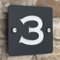 Ascot - Modern Acrylic House Sign - Customizable, Fully Weatherproof Number Plaque for a Modern Home Entrance