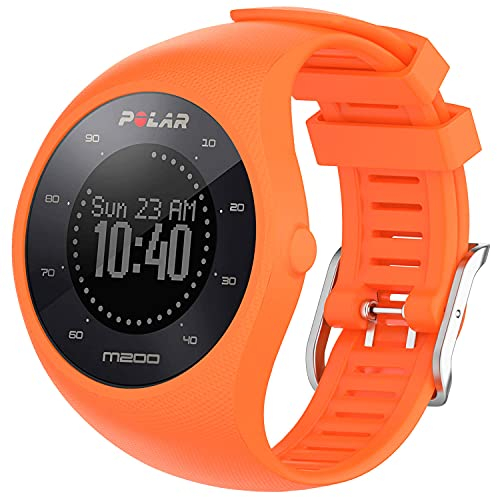 Braleto Armband für Polar M200, Ersatz Silikon Band Uhrenarmband Sportarmband für Polar M200 (Orange)