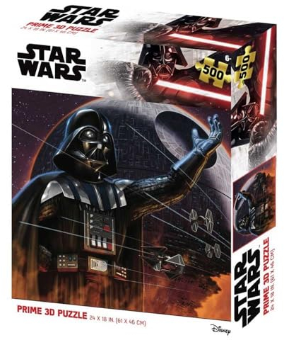 Prime 3D -RD-RS263109 Does Not Apply Lentikularpuzzle Wars Vader and Death Star 500 Teile, Mehrfarbig, einzigartig