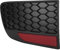 Paraurti Posteriore Riflettore Alveare Trim ABS Coda 735362640 Misura per Punto Mk2b 1999 2012(Sinistra)