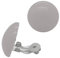 Soul-Cats 1 Paar Ohrclips Ohrringe Clips Plastik viele Farben Pastell, Farbe: grau