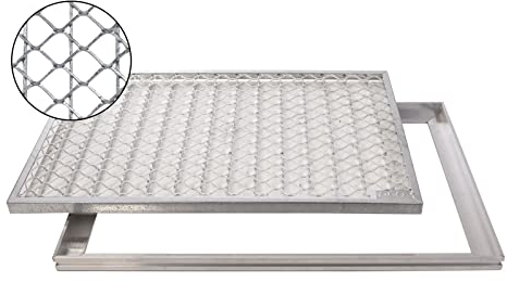 ACO 60x40cm Streckmetall Gitterrost mit ALU Einbaurahmen Zarge Eingangsrost Schuhabstreifer