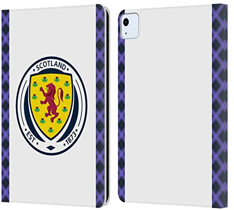 Head Case Designs Licenciado Oficialmente Scotland National Football Team Lejos Equipaciones 2022/23 Carcasa de Cuero Tipo Libro Compatible con Apple iPad Air 2020/2022