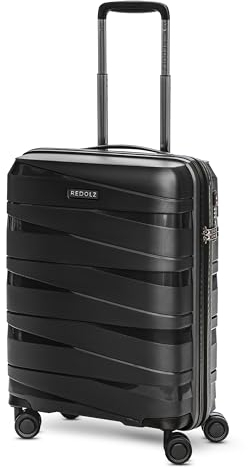 REDOLZ Hartschalen Kabinen-Koffer | Kleiner Trolley 40 x 20 x 55 cm aus hochwertigem, leichtem Polypropylen Material | 4-Rollen & TSA (Essentials 10)