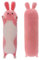 SNOWOLF Kaninchen langes Plüschkissen niedliches Plüschtier-Spielzeug weiches Seitenschläferkissen zum Umarmen (90cm, Rosa Kaninchen)