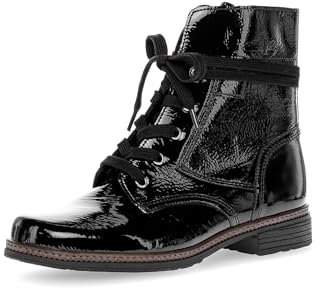 Gabor Damen Schnürstiefeletten, Frauen Stiefeletten,Best Fitting,Winterstiefeletten,warm,gefüttert,Boots,schwarz (Ra.cogn.),41 EU / 7.5 UK