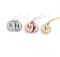 Fiona's Favourites TMT® Personalised Initial Date Disc Necklace, 18K Gold Dipped Plating, Engraved Initial and Date, Gold, Silver or Rose Gold, Personalised Necklace