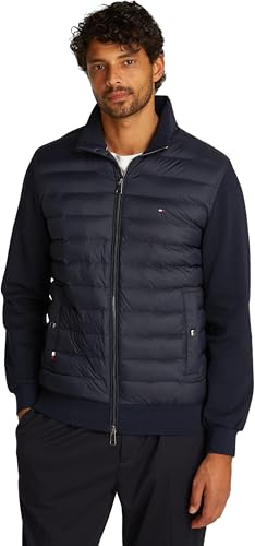 Tommy Hilfiger Herren Mix Media Stand Cllr Mw0mw37461 Sweatshirt mit durchgehendem Reißverschluss (1er Pack)