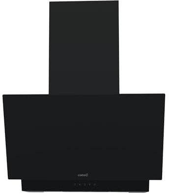 Cata Campana Decorativa Pared Thalassa 700 GBK/G con Panel de Control Electrónico 4 Niveles de Extracción Motor Extra Silencioso Iluminación LED Clase A Ancho 70 cm Color Negro