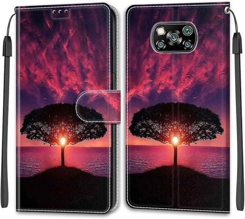 Handyhülle für Xiaomi Poco X3 NFC / Xiaomi Poco X3 / Xiaomi Poco X3 Pro Hülle, Premium Leder Flip Stoßfeste Handyhülle kompatibel Hülle für Xiaomi Poco X3 NFC / Xiaomi Poco X3 / Xiaomi Poco X3 Pro