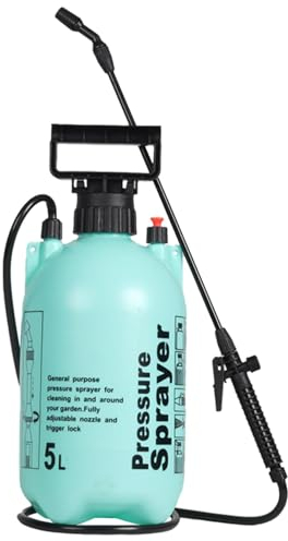 Pulverizador de bomba de jardín, pulverizador de agua manual portátil, botella de agua de jardín, pulverizador de presión de bomba, suministros de pulverización de presión de aire fuerte para césped,