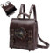 Steampunk Laptop Rucksack - Vintage Damen Rucksack, Retro Reisetasche | Großer mittelalterlicher Rucksack aus PU-Leder, stilvolle Arbeits- und Schultasche, einzigartiges Vintage-Design, abenteuerberei