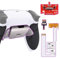 eXtremeRate Rise V3 Remap Kit per ps5 Controller BDM-030/040/050,2 Palette Metallo Programmabile per ps5 Joystick,Back Button Paddles Tasti Posteriori Cover Grip Gommato,Senza Joypad,Bianco Nero