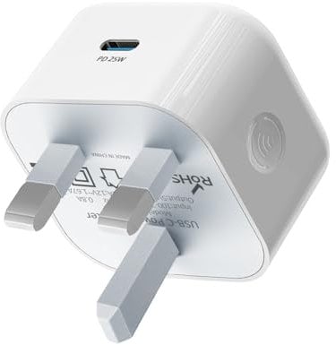 USB C Charger, PD 25W Fast Charging Wall Charger USBC Power Adapter Type C Brick Cube for Phone 16/15/14/13/12/11[1 Pack]