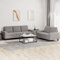 KLYEON 2-TLG. Sofagarnitur Taupe Stoff,Gemütliche Couchgarnitur aus Polyester für das Wohnzimmer 2er und 3er Sofa im Set Wohnzimmer, Sofas