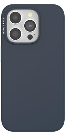 PopSockets iPhone 15 Pro Case Compatible with MagSafe, Phone Case for iPhone 15 Pro, Wireless Charging Compatible, Case Only - Navy
