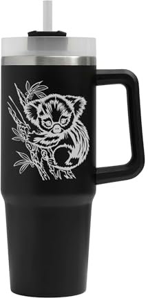 Cute Koala Bamboo Big Tumbler, Cute Koala Bamboo Mug, Insulated Flask, Large Mug