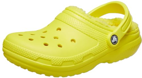 Crocs Classic Lined Clog Cyber Yellow Size 5 UK Men/ 6 UK Women