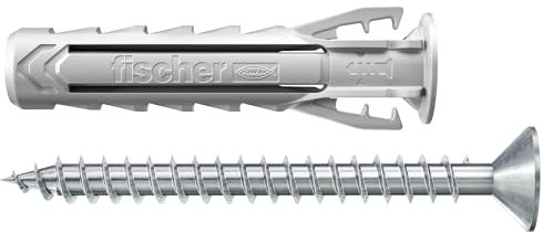 Taco con tornillo SX Plus, 10 x 40 S, en blíster de Fischer CF 4+4