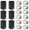 SEEOR Multipurpose 18pcs Office Chair Cylinder Fixing Set Portable Accessory for Sinking Chairs with Metal Hose Clamps