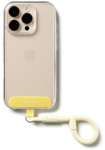 Ringke Holder Link Flow Finger Ring Strap mit TPU-Tether-Tab, Verstellbare Verhedderungsfreie Kleine Fingerhalterung Schlüsselanhänger mit Handyhalter-Lasche für Universelle Handyhülle